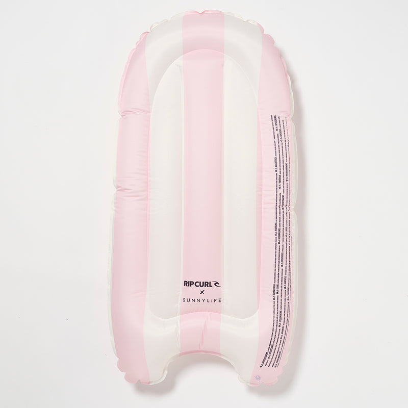 SunnyLife Kids Surf Mat - Dolphin Surf Co /Pink Stripe- Swanky Boutique Malta