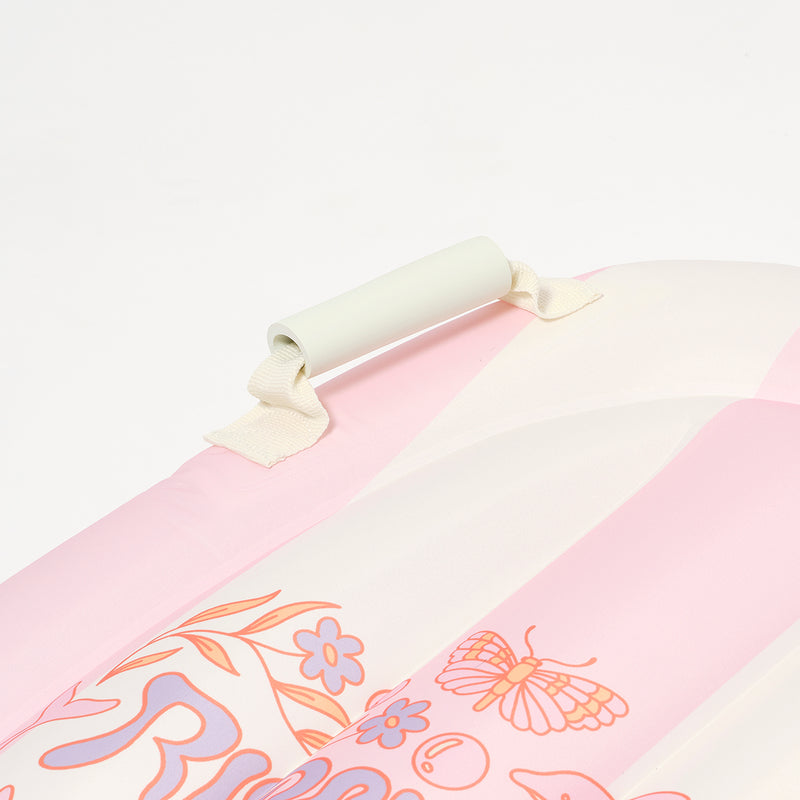 SunnyLife Kids Surf Mat - Dolphin Surf Co /Pink Stripe- Swanky Boutique Malta