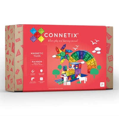 Connetix - Magnetic Tiles Rainbow Mega Pack (212 Pieces) - Swanky Boutique