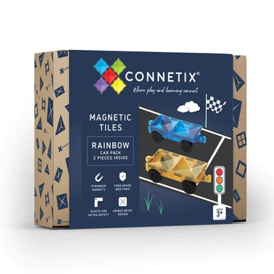 Connetix Magnetic Tiles, Rainbow - Car Pack (2 Pieces) Swanky Boutique Malta