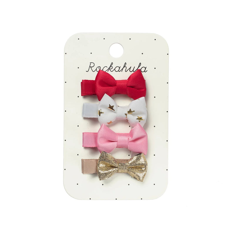 Rockahula - Hair Accessories - Festive Mini Bow Clips - Swanky Boutqiue Malta 