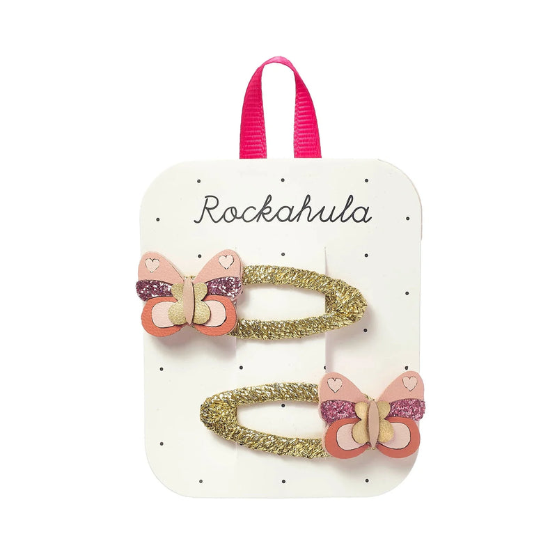 Rockahula-Hair Accessories - Patchwork Butterfly Clips-Swanky Boutique Malta 