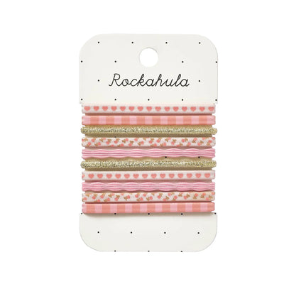 Rockahula- Hair Accessories - Patchwork Heart Elastic Pony Pack- Swanky Boutique Malta