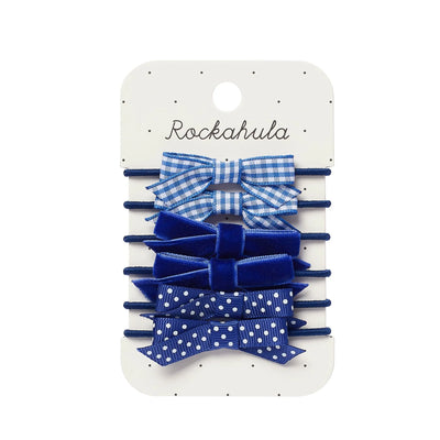 Rockahula - Hair Accessories - School Bow Pony Set Blue - Swanky Boutique Malta 