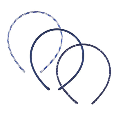 Rockahula-School 3 Pack Headbands Blue-Swanky Boutique Malta 
