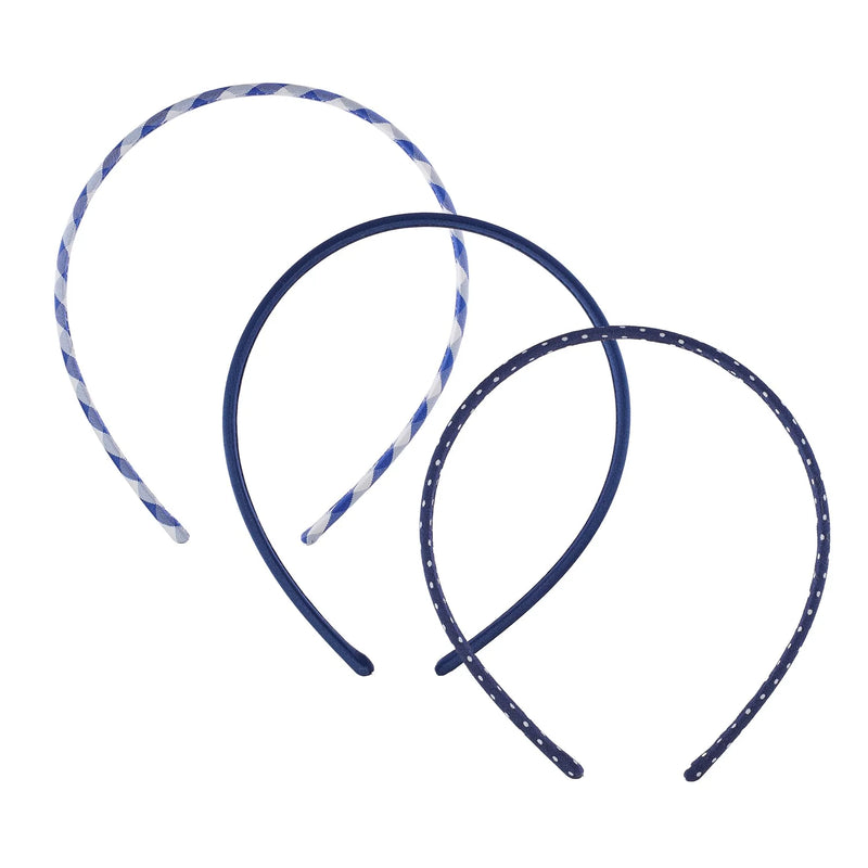 Rockahula-School 3 Pack Headbands Blue-Swanky Boutique Malta 