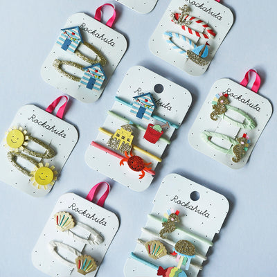 Rockahula Kids Rainbow Seahorse Clips  - Swanky Boutique 