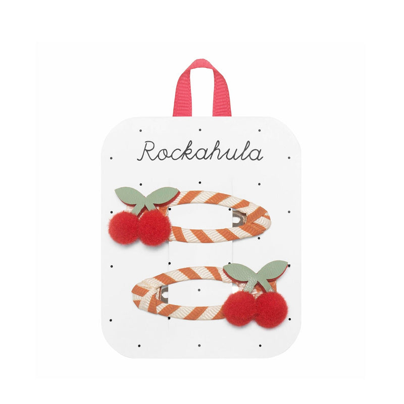 Rockahula Kids Stripy Cherry Clips  - Swanky Boutique