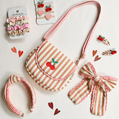 Rockahula Kids Stripy Cherry Clips  - Swanky Boutique