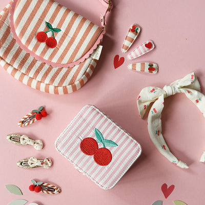 Rockahula Kids Stripy Cherry Clips  - Swanky Boutique