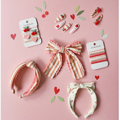Rockahula Kids Stripy Cherry Clips  - Swanky Boutique