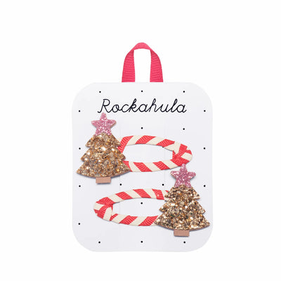 Rockahula Kids Stripy Christmas Tree Clips - Swanky Boutique