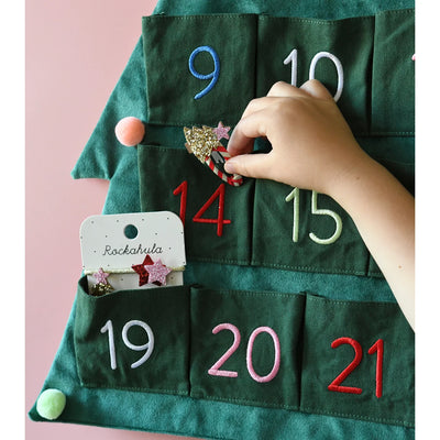 Rockahula Kids Stripy Christmas Tree Clips - Swanky Boutique