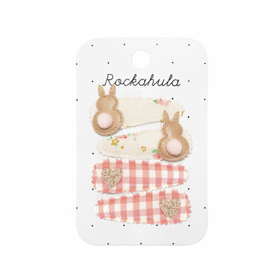 Rockahula Kids Tiny Blossom Bunny Fabric Clip Set - Swanky Boutique