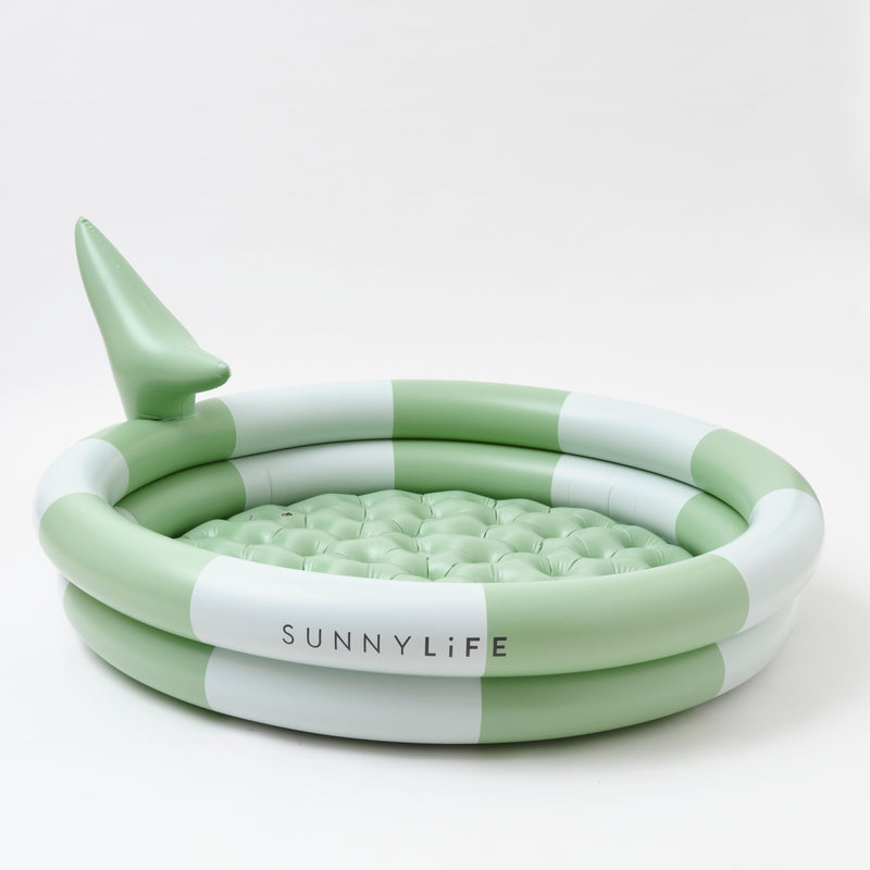 sunny life - Inflatable Backyard Pool - Shark Tribe Khaki - swanky boutique malta