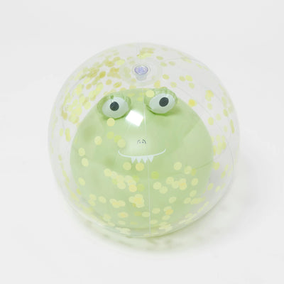 Sunny Life - 3D Inflatable Beach Ball Cookie the Croc Light Khaki - Swanky Boutique