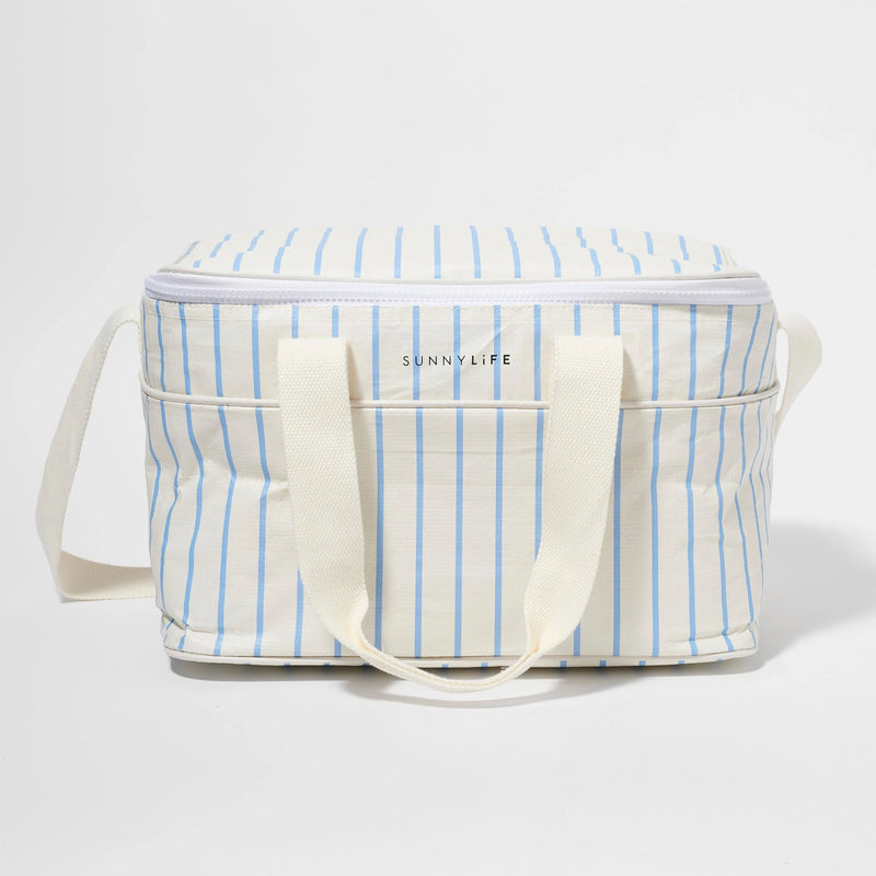 Sunny Life - Cooler Bag Le Weekend Mid Blue-Cream - Swanky Boutique