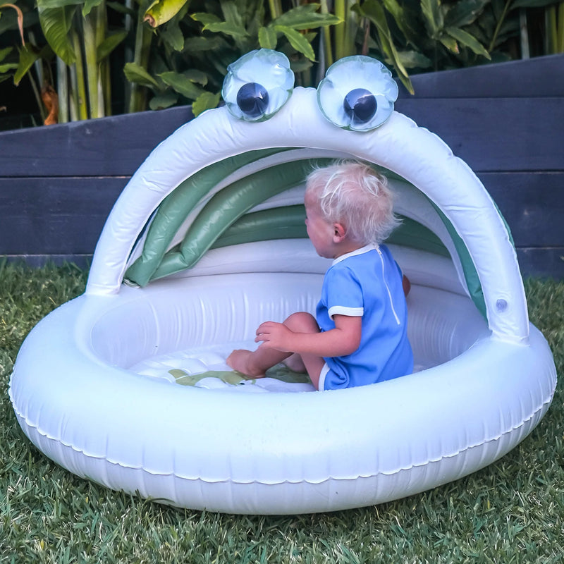 Sunny Life - Kids Inflatable Pool Cookie the Croc Khaki- Swanky Boutique