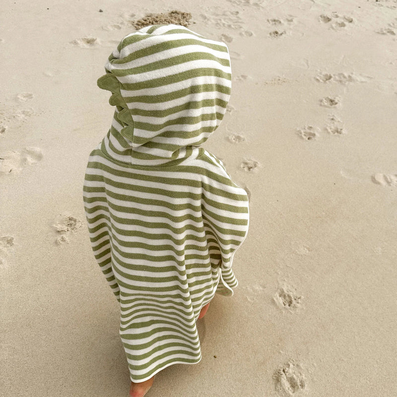 Sunny Life - Kids Character Hooded Towel Into the Wild Khaki- Swanky Boutique