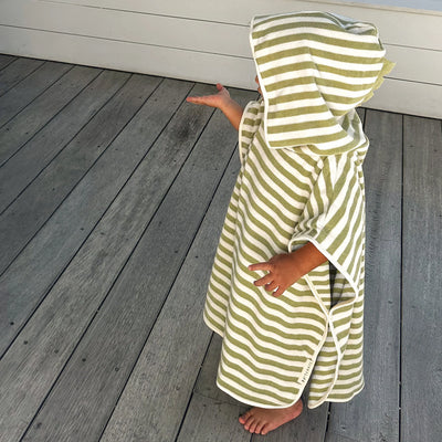 Sunny Life - Kids Character Hooded Towel Into the Wild Khaki- Swanky Boutique