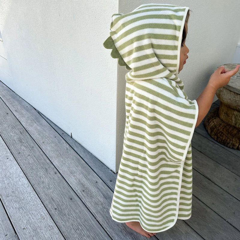 Sunny Life - Kids Character Hooded Towel Into the Wild Khaki- Swanky Boutique