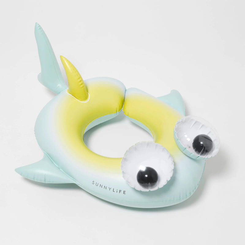 Sunny Life - Kids Tube Pool Ring Salty the Shark Multi- Swanky Boutique