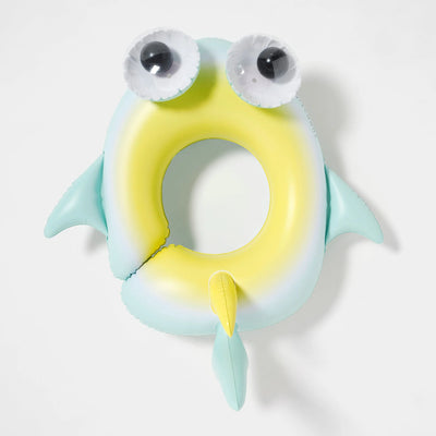 Sunny Life - Kids Tube Pool Ring Salty the Shark Multi- Swanky Boutique