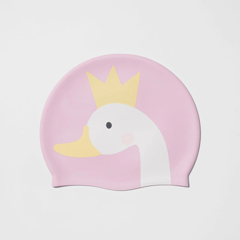 Sunny Life - Kids Swimming Cap Princess Swan Multi- - Swanky Boutique