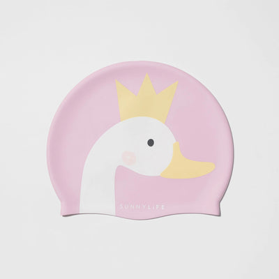 Sunny Life - Kids Swimming Cap Princess Swan Multi- - Swanky Boutique