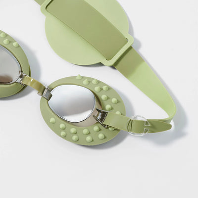 Sunny Life - Kids Swim Goggles - Cookie the Croc Khaki- Swanky Boutique