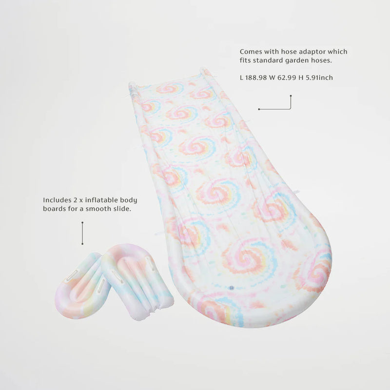 Slip, Slide and Body Board Set - Tie Dye Multi