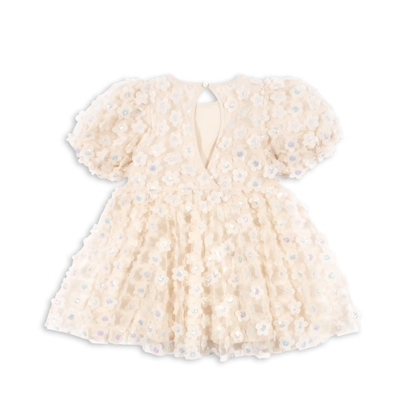 Konges Sloejd - sally dress - pearled ivory - Swanky Boutique