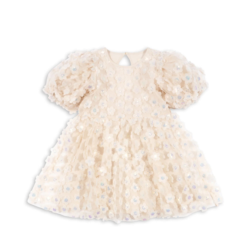 Konges Sloejd - sally dress - pearled ivory - Swanky Boutique