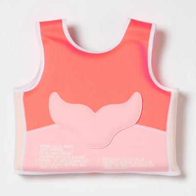 Sunny Life - Swim Vest Melody the Mermaid Neon Strawberry - Swanky Boutique