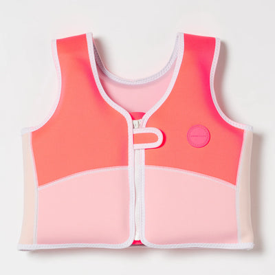 Sunny Life - Swim Vest Melody the Mermaid Neon Strawberry - Swanky Boutique