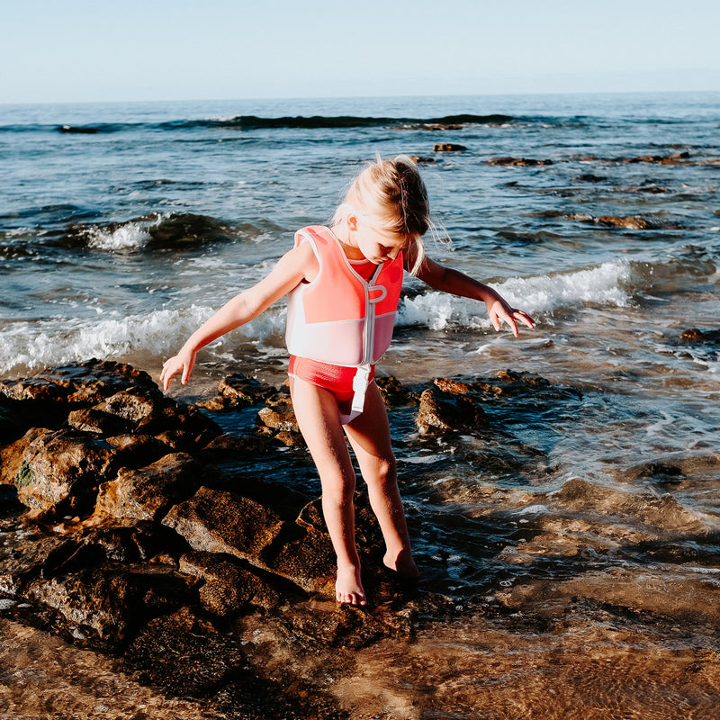 Sunny Life - Swim Vest Melody the Mermaid Neon Strawberry - Swanky Boutique