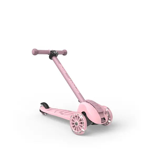 Scoot and Ride - Scooter Highwaykick 3S LED Lights - Rose (3+ Years) - Swanky Boutique Malta 