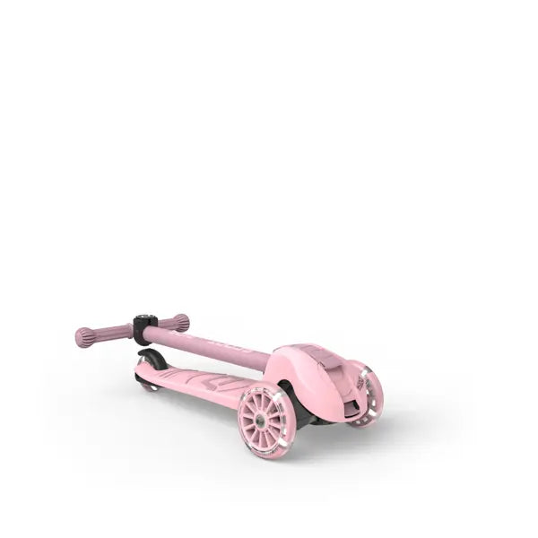 Scoot and Ride - Scooter Highwaykick 3S LED Lights - Rose (3+ Years) - Swanky Boutique Malta 