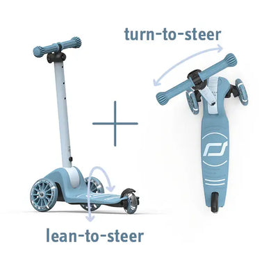 Scoot and Ride - Scooter Highwaykick 3S LED Lights - Steel (3+ Years) - Swanky Boutique Malta 