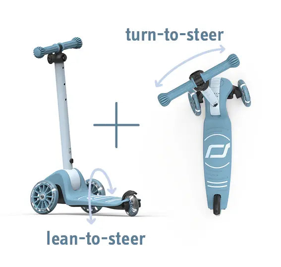 Scoot and Ride - Scooter Highwaykick 3S LED Lights - Steel (3+ Years) - Swanky Boutique Malta 