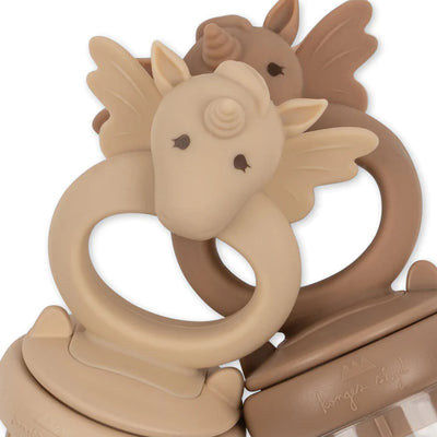 Konges Sloejd - Fruit Feeding Pacifier Silicone Unicorn Shell Blush - Swanky Boutique