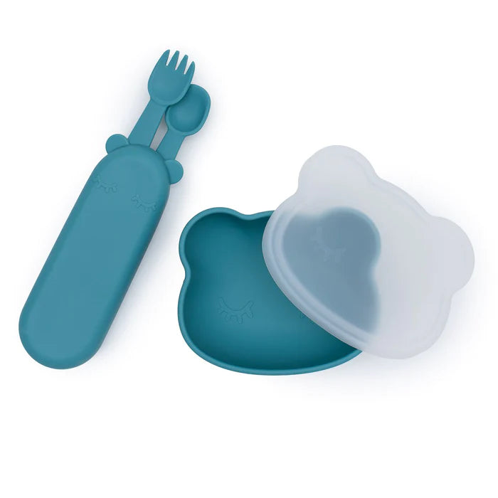 we might be tiny - feedie fork and spoon set with travel case - Swanky Boutique