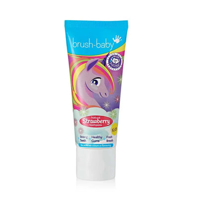brush baby - Flossy Unicorn’s Strawberry Toothpaste for Kids (50ml) - swanky boutique malta