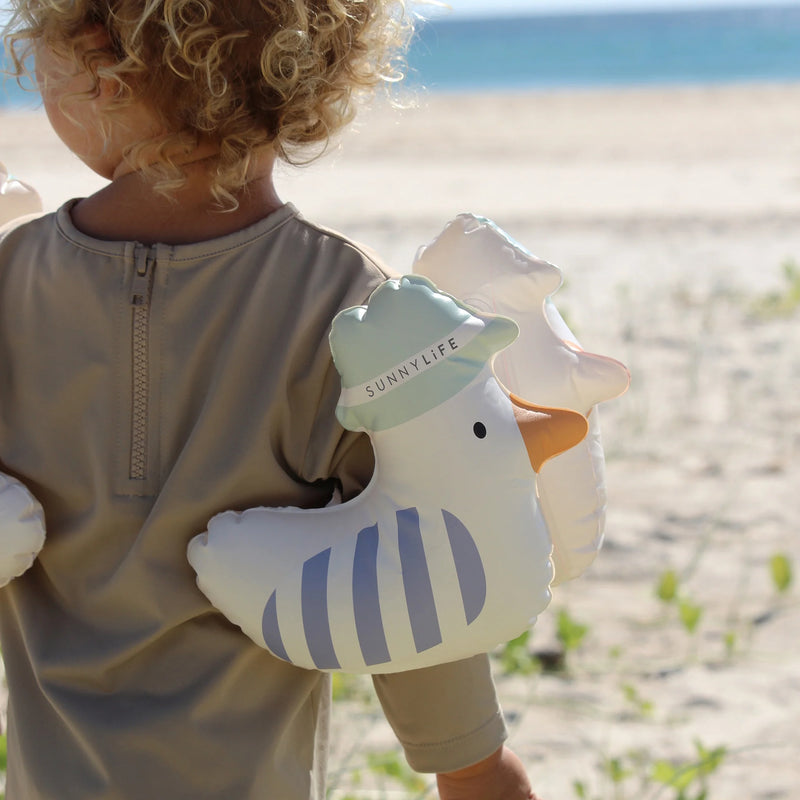 SunnyLife-Armbands - Sid the Seagull, Blue Stripe-Swanky Boutique Malta