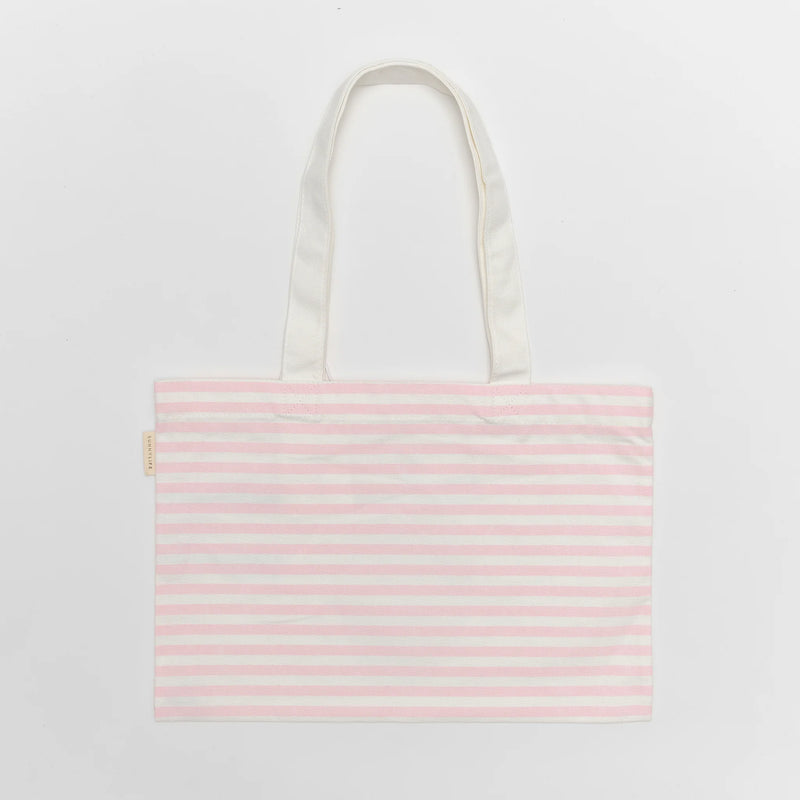 SunnyLife-Beach Bag, Kids Canvas-Strawberry Sunshine,Pink Stripe-Swanky Boutique Malta 