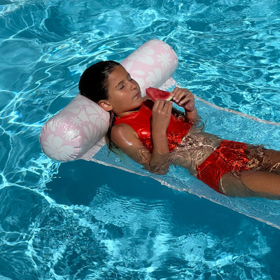 SunnyLife-Floating Hammock, Stole My Heart -Pink Floral-Swanky Boutique Malta