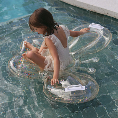 SunnyLife-Kids Lie-On Float - Butterfly Cotton Candy Glitter-Swanky Boutique Malta 