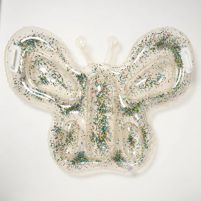 SunnyLife-Kids Lie-On Float - Butterfly Cotton Candy Glitter-Swanky Boutique Malta 