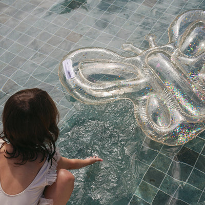SunnyLife-Kids Lie-On Float - Butterfly Cotton Candy Glitter-Swanky Boutique Malta 