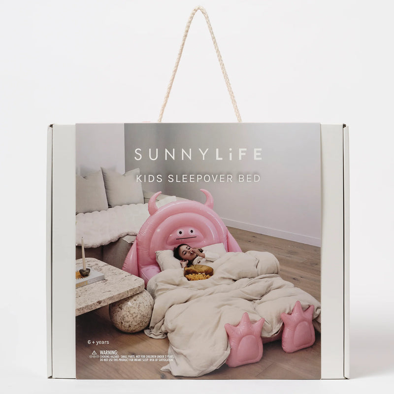 SunnyLife-Kids Sleepover Bed- Monster Pink-Swanky Boutique Malta 
